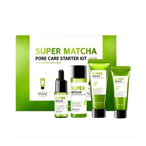 Some By Mi Super Matcha Pore Care Starter Kit (Cleansing Gel 42ml + Clay Mask 42g + Pore Tightening Toner 30ml + Pore Tightening Serum 10ml)